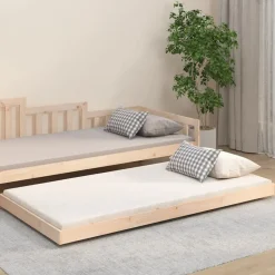 vidaXL sengeramme uden madras 100x200 cm massivt fyrretræ