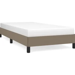 vidaXL sengeramme uden madras 80x200 cm stof gråbrun