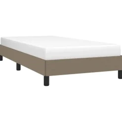 vidaXL sengeramme uden madras 80x200 cm stof gråbrun