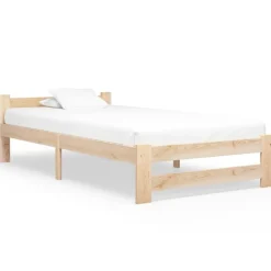 vidaXL sengeramme uden madras massivt fyrretræ 90x200 cm