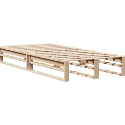 vidaXL sengeramme uden madras 90x200 cm massivt fyrretræ