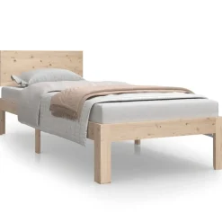 vidaXL sengeramme 75x190 cm massivt træ