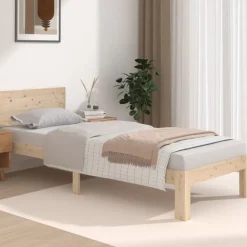 vidaXL sengeramme 75x190 cm massivt træ