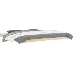 vidaXL sengeramme 200x200 cm massivt fyrretræ