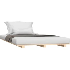vidaXL sengeramme 100x200 cm massivt fyrretræ