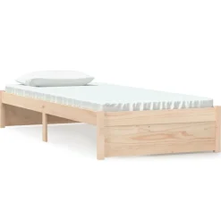 vidaXL sengeramme 75x190 cm massivt træ