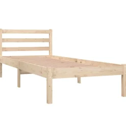 vidaXL sengeramme 75x190 cm massivt fyrretræ