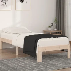 vidaXL sengeramme 75x190 cm massivt træ