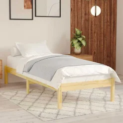 vidaXL sengeramme 75x190 cm massivt træ
