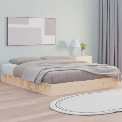 vidaXL sengeramme 200x200 cm massivt træ