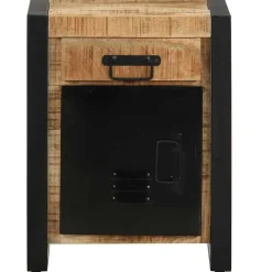 vidaXL sengeskab 40x30x50 cm massivt ru mangotræ