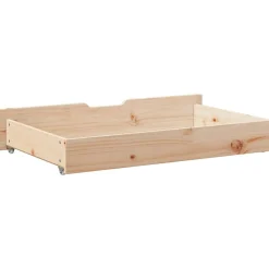 vidaXL sengeskuffer med hjul 2 stk. 95x55x17 cm massivt fyrretræ