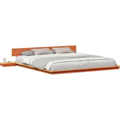 vidaXL Sengestel Brun 200 x 200 cm træ