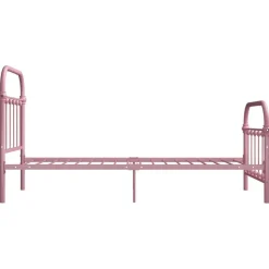 vidaXL sengestel 90x200 cm metal pink