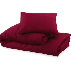 vidaXL sengetøj 200x200 cm let mikrofiberstof Bordeauxfarvet