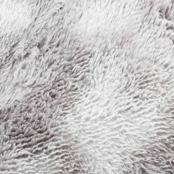 vidaXL shaggy gulvtæppe NAVARRA 120x120 cm høje luv polyester sølvgrå