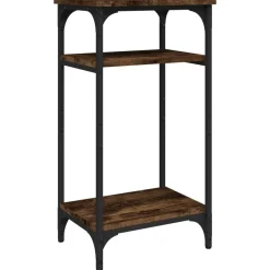vidaXL sidebord 40x30x75 cm konstrueret træ røget egetræsfarve