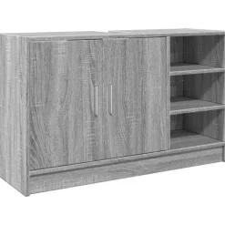 vidaXL skab til håndvask 90x29x55 cm konstrueret træ grå sonoma-eg