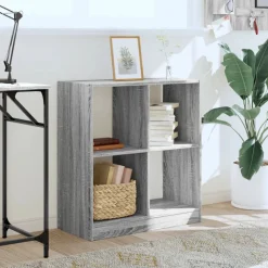 vidaXL skab 68,5x32x75 cm konstrueret træ grå sonoma-eg