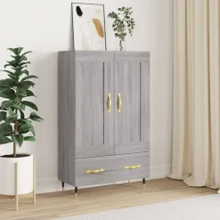 vidaXL skab 69,5x31x115 cm konstrueret træ grå sonoma-eg