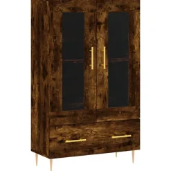 vidaXL skab 69,5x31x115 cm konstrueret træ røget sonoma-eg