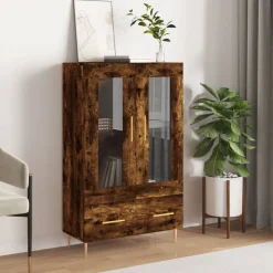 vidaXL skab 69,5x31x115 cm konstrueret træ røget sonoma-eg