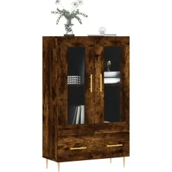 vidaXL skab 69,5x31x115 cm konstrueret træ røget sonoma-eg