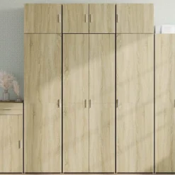 vidaXL skab 70x42,5x185 cm konstrueret træ sonoma-eg