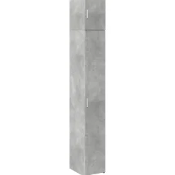 vidaXL skab 30x42,5x225 cm smalt konstrueret træ betongrå