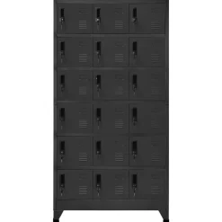 vidaXL skab 90x40x180 cm stål antracitgrå