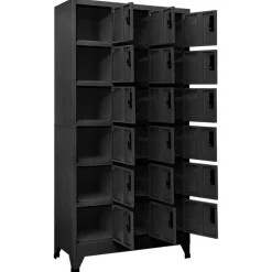 vidaXL skab 90x40x180 cm stål antracitgrå
