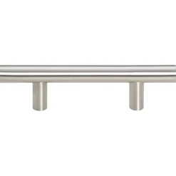 vidaXL skabshåndtag 10 stk. 64 mm rustfrit stål sølvfarvet