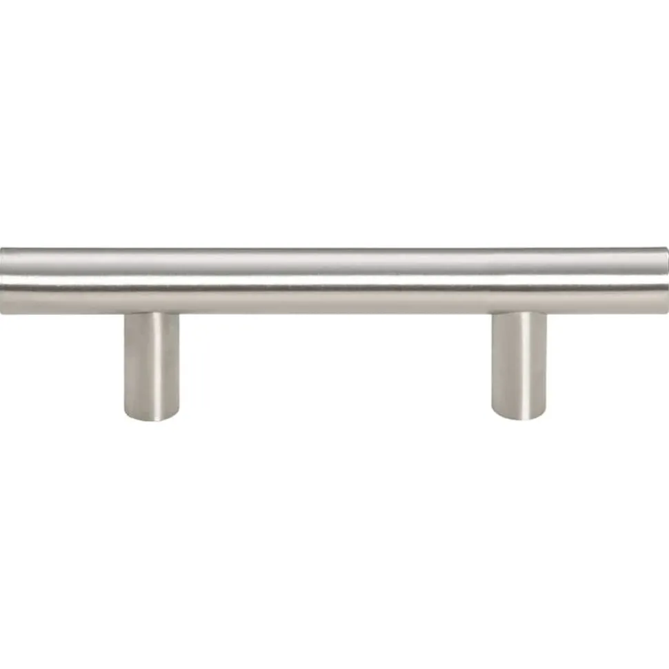 vidaXL skabshåndtag 10 stk. 64 mm rustfrit stål sølvfarvet