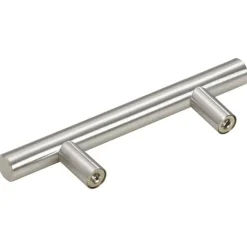 vidaXL skabshåndtag 10 stk. 64 mm rustfrit stål sølvfarvet