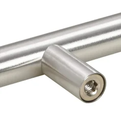vidaXL skabshåndtag 10 stk. 64 mm rustfrit stål sølvfarvet