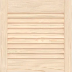 vidaXL skabslåge 39,5x39,4 cm lameldesign massivt fyrretræ
