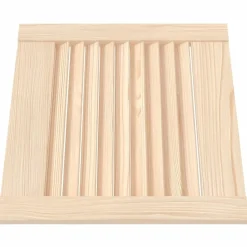 vidaXL skabslåge 39,5x39,4 cm lameldesign massivt fyrretræ