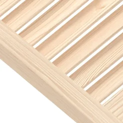 vidaXL skabslåge 39,5x39,4 cm lameldesign massivt fyrretræ