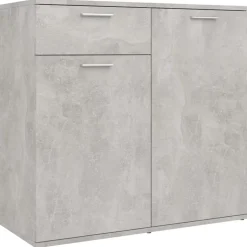vidaXL skænk 80x36x75 cm konstrueret træ betongrå