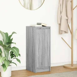 vidaXL skænk 29,5x34x76 cm konstrueret træ grå sonoma-eg