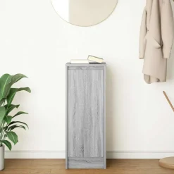 vidaXL skænk 29,5x34x76 cm konstrueret træ grå sonoma-eg