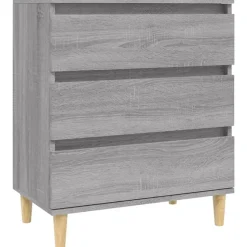 vidaXL skænk 60x35x70 cm konstrueret træ grå sonoma-eg