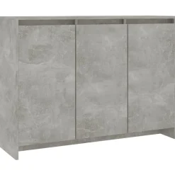 vidaXL skænk 102x33x75 cm konstrueret træ betongrå