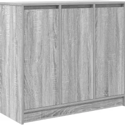 vidaXL skænk 85x34x76 cm konstrueret træ grå sonoma-eg