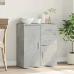 vidaXL skænk 60x31x70 cm konstrueret træ betongrå