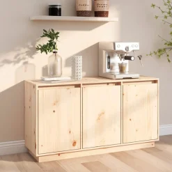 vidaXL skænk 111x34x60 cm massivt fyrretræ