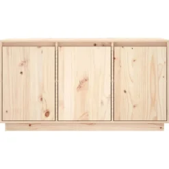 vidaXL skænk 111x34x60 cm massivt fyrretræ