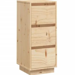vidaXL skænk 32x34x75 cm massivt fyrretræ