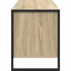 vidaXL Sko skab med opbevaring Sonoma 100 x 35 x 44 cm Konstrueret træ