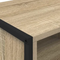 vidaXL Sko skab med opbevaring Sonoma 100 x 35 x 44 cm Konstrueret træ